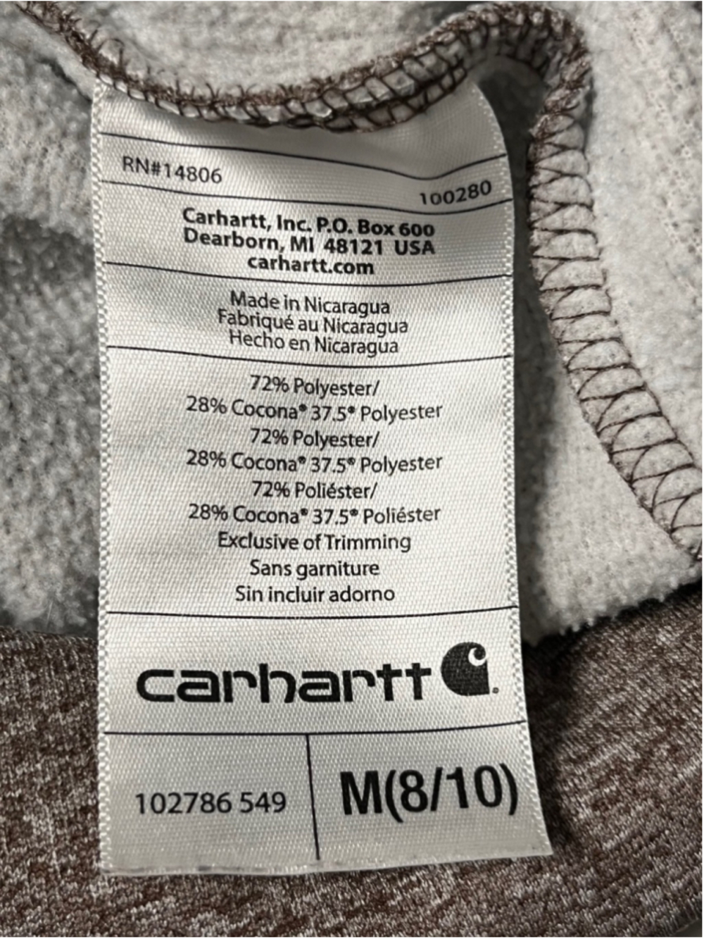 Carhartt Force Extreme Dry Tech Full Zip Jacket Size Medium - Picture 9 of 9